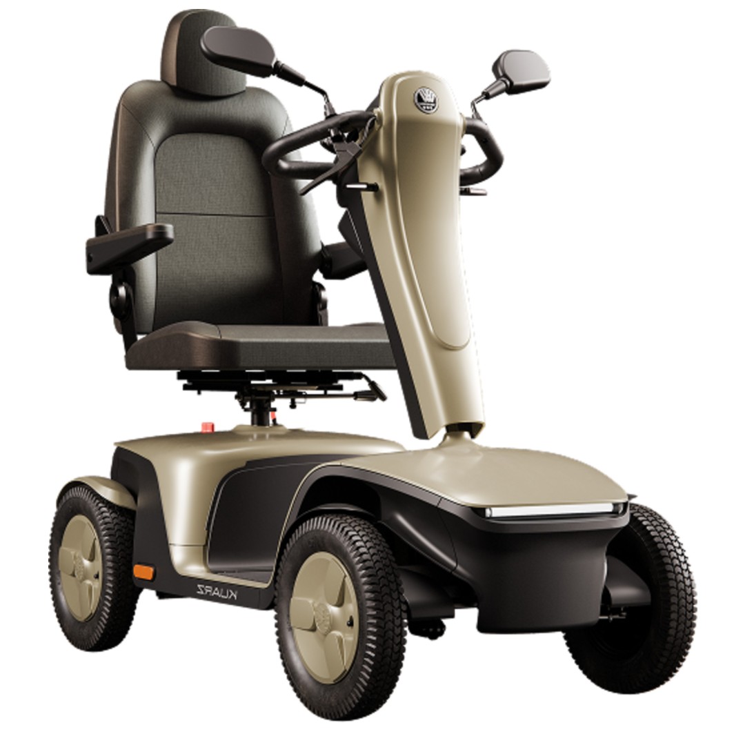 Vermeiren KUARZ Elektromobil 15 km/h, Design-Scooter Gold, 100 Ah Akkus, 750 W Motor, Rückfahrkamera + BBS LED Beleuchtung - vorbestellbar - ab Frühling 2026