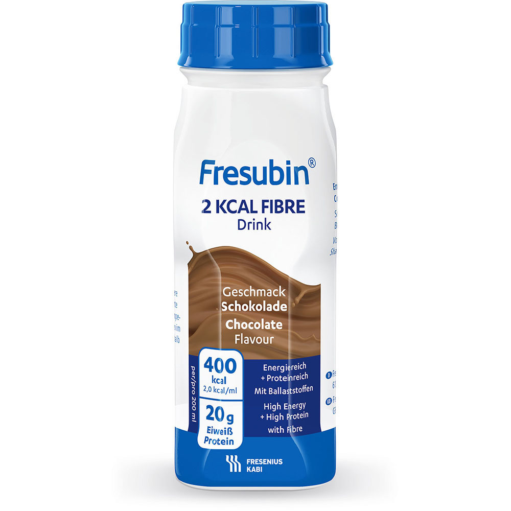 Fresubin 2kcal Fibre Drink Schokolade (24x200ml) Trinknahrung - so schmeckt Lebensqualität (#1349)