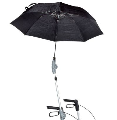 Schirm für Gemino Rollatoren, Original Sunrise Medical, Serie Gemino 30, 30M und 30S, Regenschirm komplett inkl. Halterung (#13635)