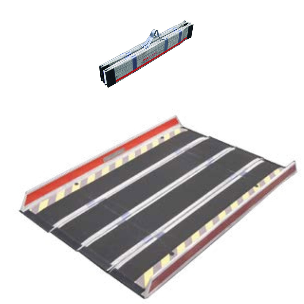 (außer Handel) Invacare Tragbare Rampe, 82x200cm, in wenigen Handgriffen ist die Rollstuhl- und Scooter Rampe auseinander gefaltet und sofort benutzbar, bis 300kg,