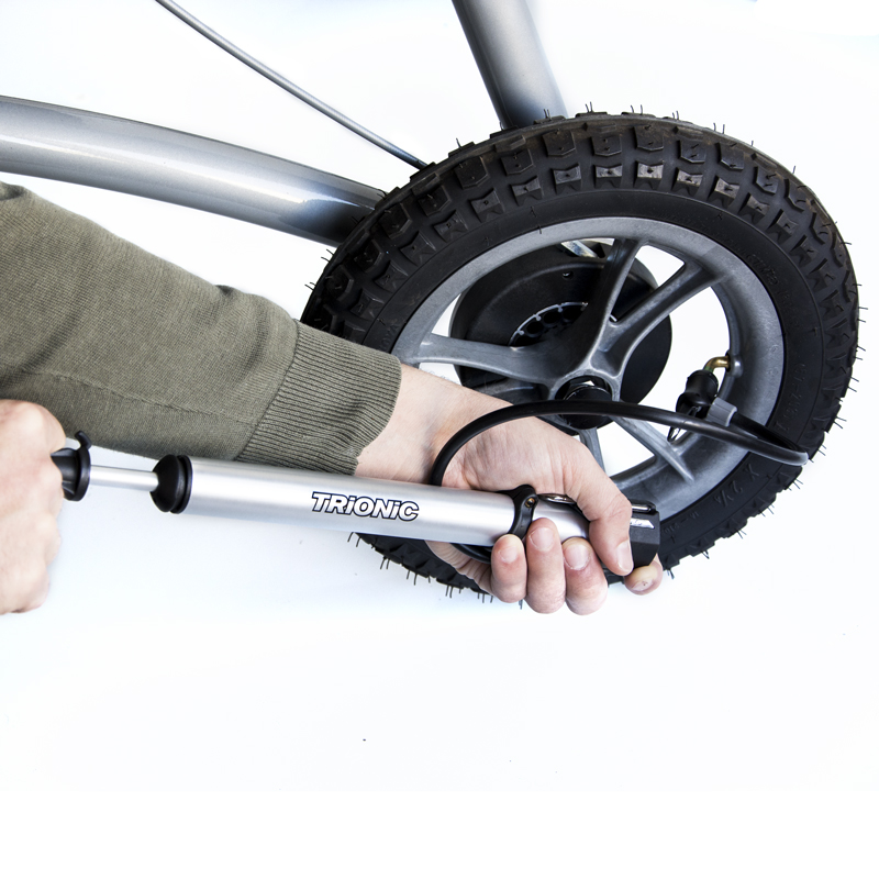 Multifunktionspumpe passend für Trionic Walker und Veloped Rollator, Luftpumpe kann als Hand- oder Standpumpe eingesetzt werden