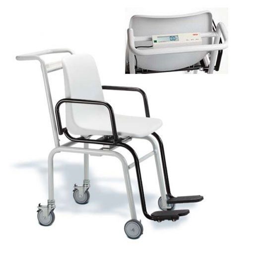 Stuhlwaage Seca 956, inkl. Eichkosten mobile elektronische Sitzwaage, Batteriebetrieb