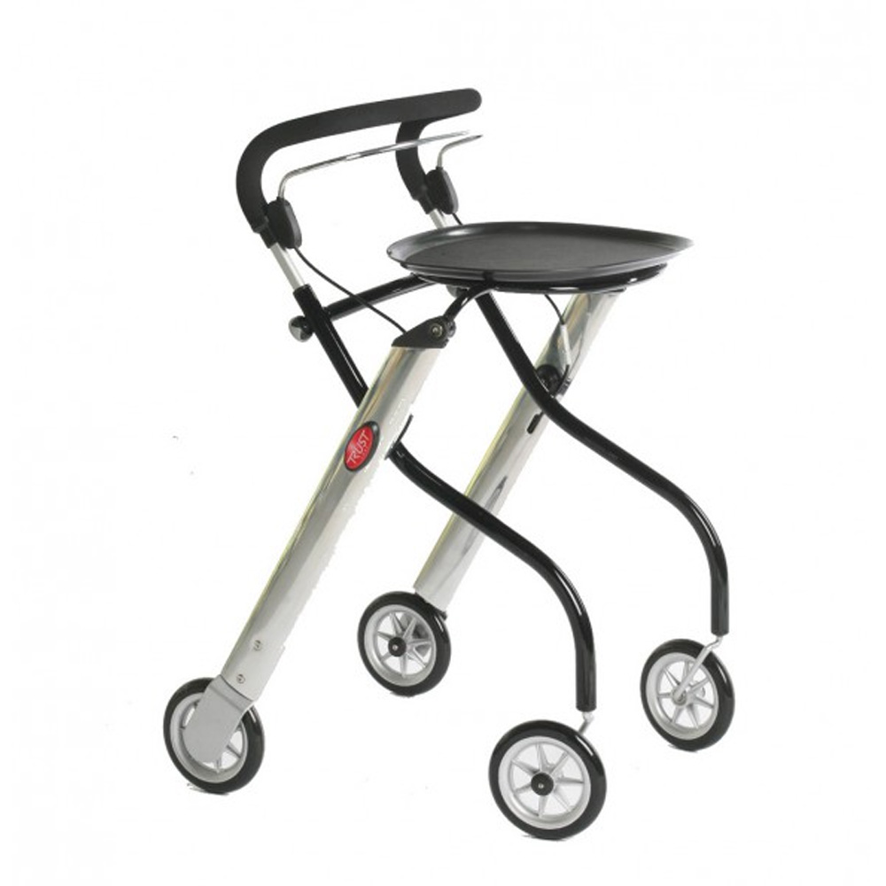 Let´s Go Rollator Edition silber/schwarz Indoor-Rollator in neuer Farbe (#1973)