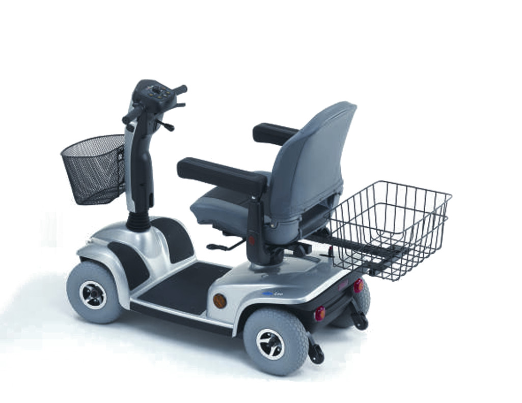 Großer Einkaufskorb inkl. Halterung für Invacare E-Mobil Leo und Orion, das Seniorenmobil