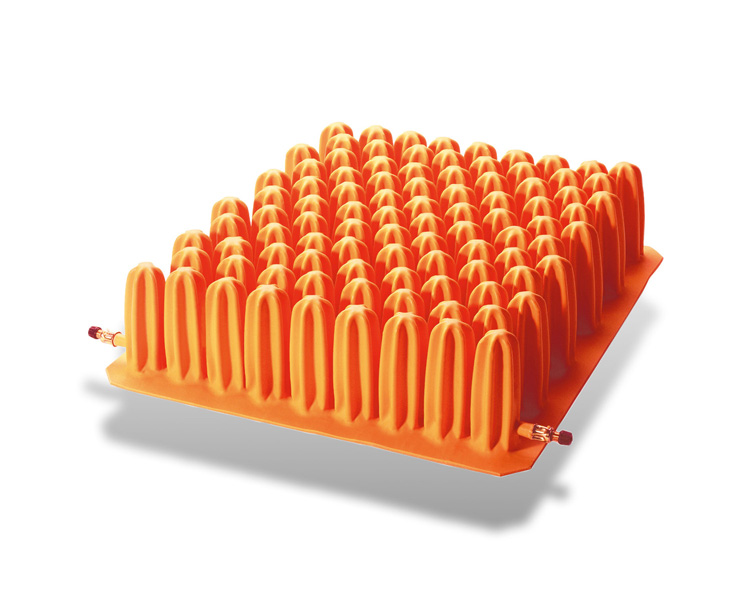 Systam P302C Polyair 100 Sitzkissen, HMV, High Profile mit 10cm Luftzellen-Kissen, 2-Kammersystem, inkl. Manometer-Handpumpe + Bezug Jersey Mikroklimabezug