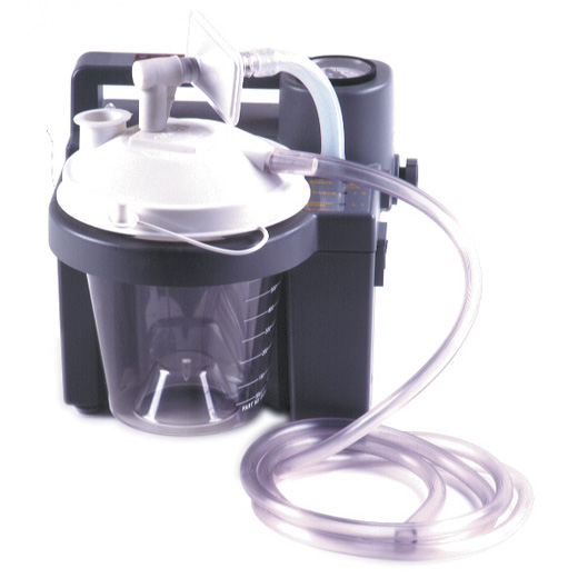 DeVilbiss Absauggerät VacuAide 7305, die Absaugpumpe für die häusliche Pflege, 27 l/min (frei Flow) optional mit Akku für mobilen Einsatz