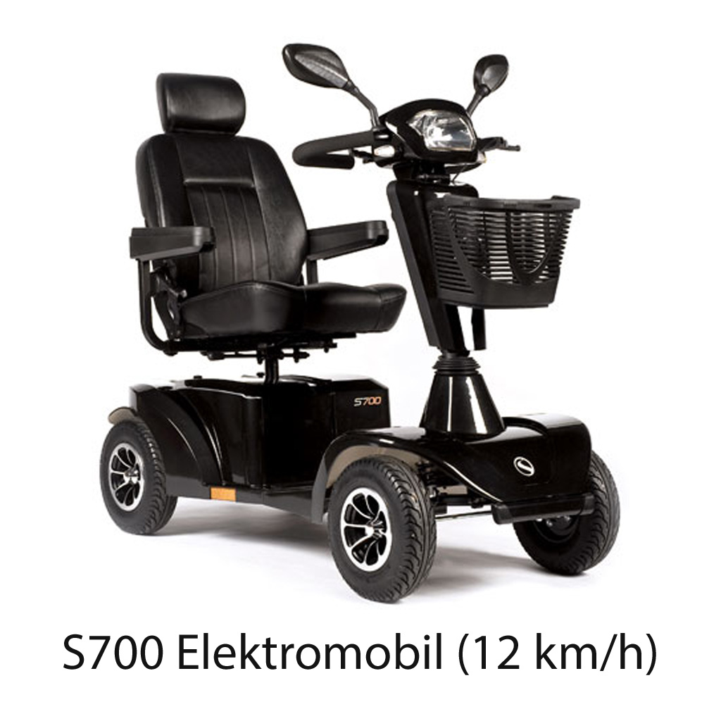 Sterling S425 12 km/h Elektromobil (E-Scooter), schwarz-metallic, Sunrise Medical E-Mobil, der kompakte Outdoor Scooter bis 150kg