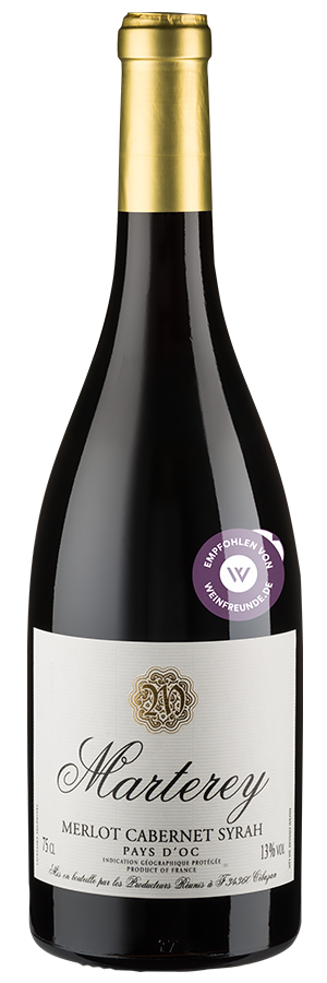 Marterey Merlot Cabernet Syrah (2024) - Les Producteurs Réunis - Rotwein aus Frankreich