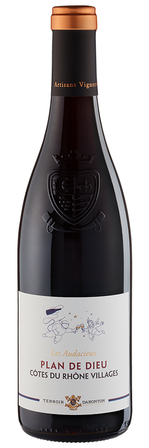 Plan de Dieu Les Audacieux Côtes du Rhône Villages (2024) - Terroir Daronton Rhonea - Rotwein aus Frankreich