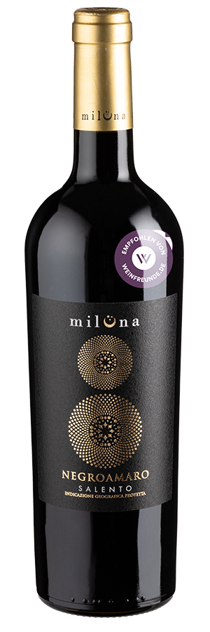 Miluna Negroamaro Salento (2022) - Cantine San Marzano - Rotwein aus Apulien, Italien