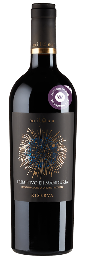 Miluna Primitivo di Manduria Riserva (2020) - Cantine San Marzano - Rotwein aus Apulien, Italien