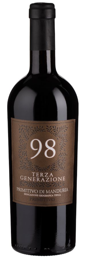 Terza Generazione 98 Primitivo di Manduria (2021) - Casa Vinicola Botter - Rotwein aus Apulien, Italien