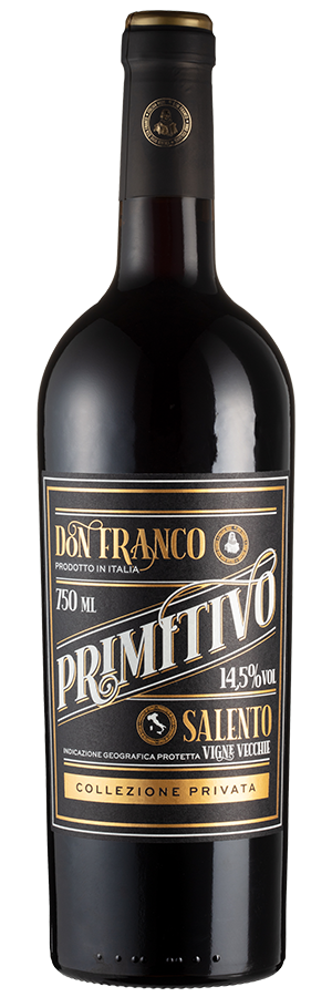 Primitivo Salento Vigne Vecchie Don Franco (2021) - Cantine Ermes - Rotwein aus Apulien, Italien
