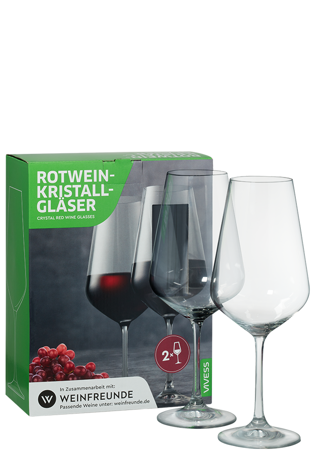 2er-Set Vivess Rotwein-Kristallgläser - Vivess - Weinzubehör aus Tschechien