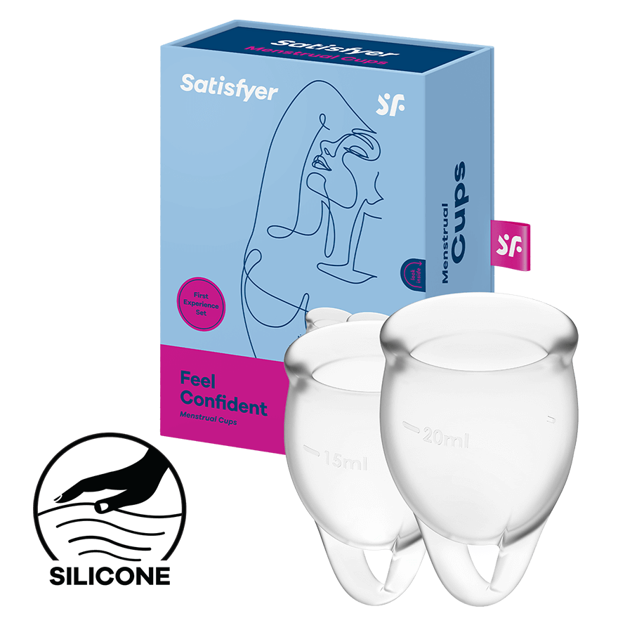 Satisfyer Feel Confident - Menstrual Cup Set, 15 & 20 ml