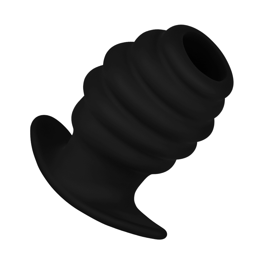 Strukturierter Analplug mit Tunnel S, 7,4 cm