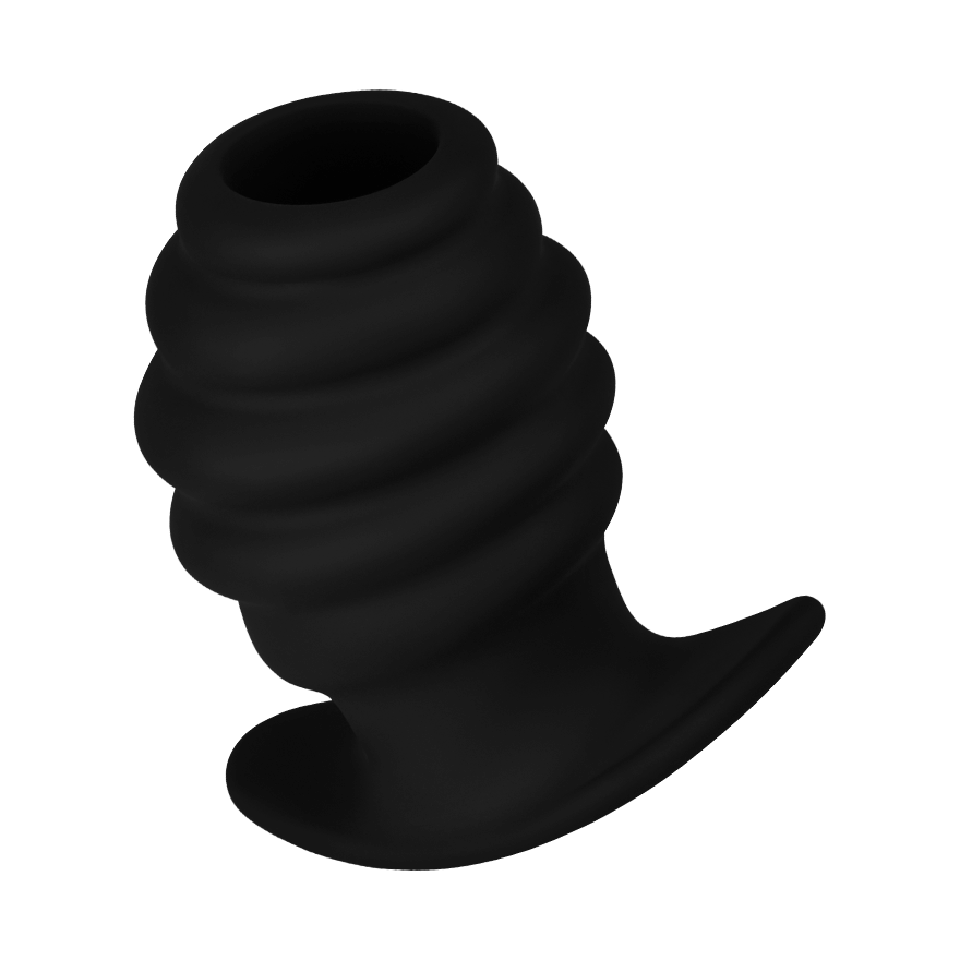 Strukturierter Analplug mit Tunnel L, 10 cm