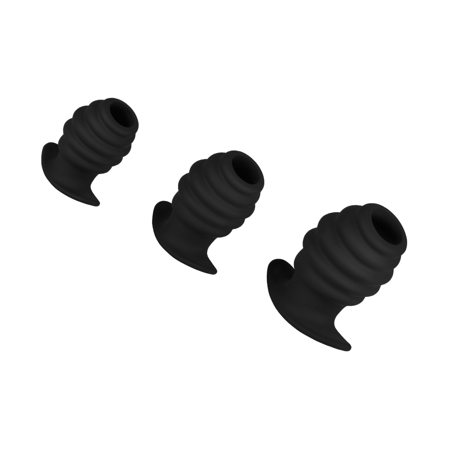 Analplug-Set mit Tunnel, 7,4-10 cm