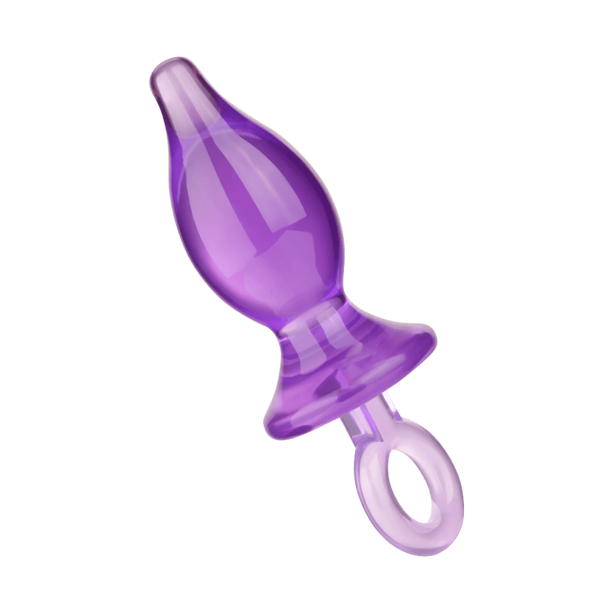 Analplug mit Haltering, 9 cm