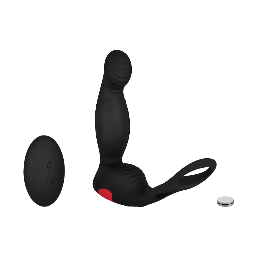 Prostata-Stimulator mit Penisring, 16,5 cm