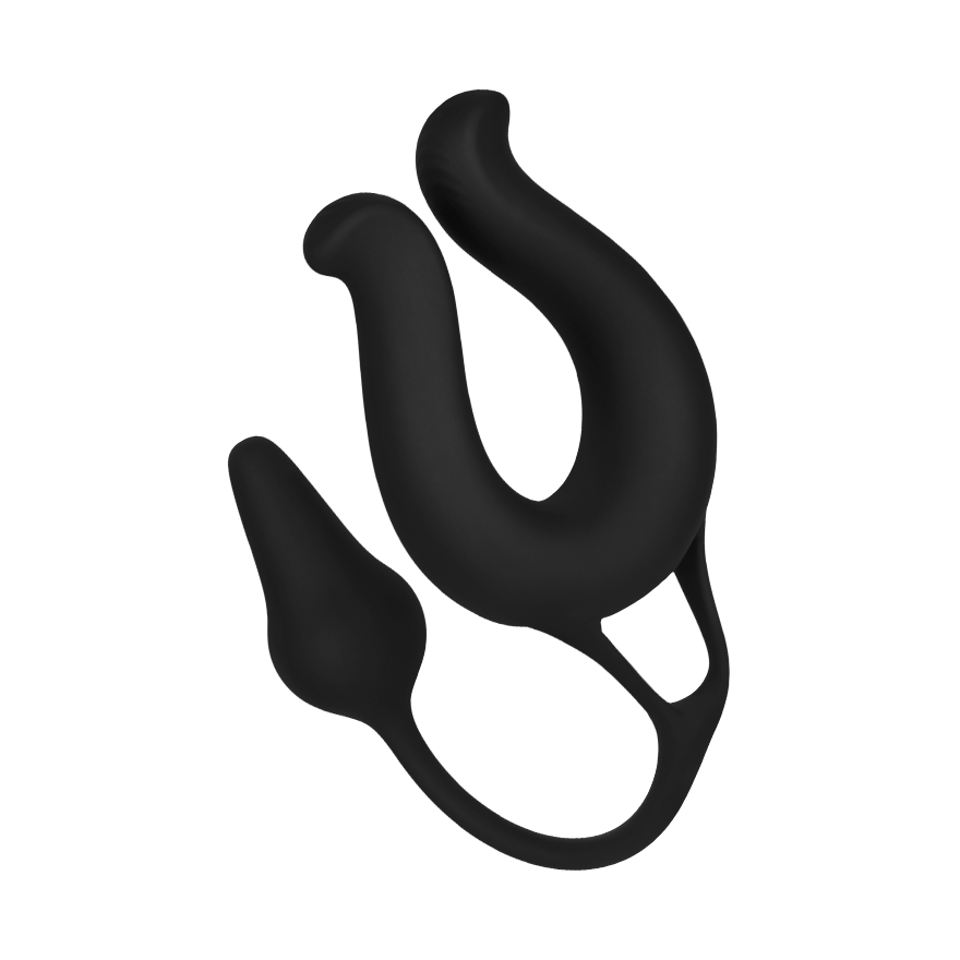 Vielseitiger Vibrator mit Analplug, 27 cm