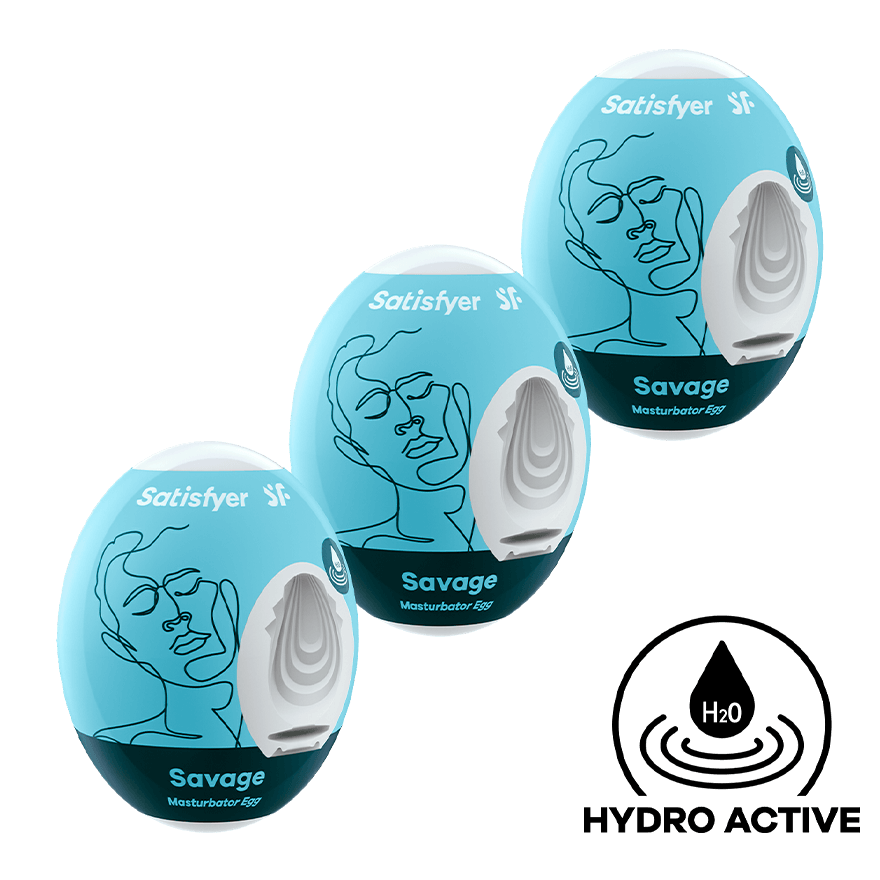 Satisfyer Masturbator Egg - Savage, 3 Teile