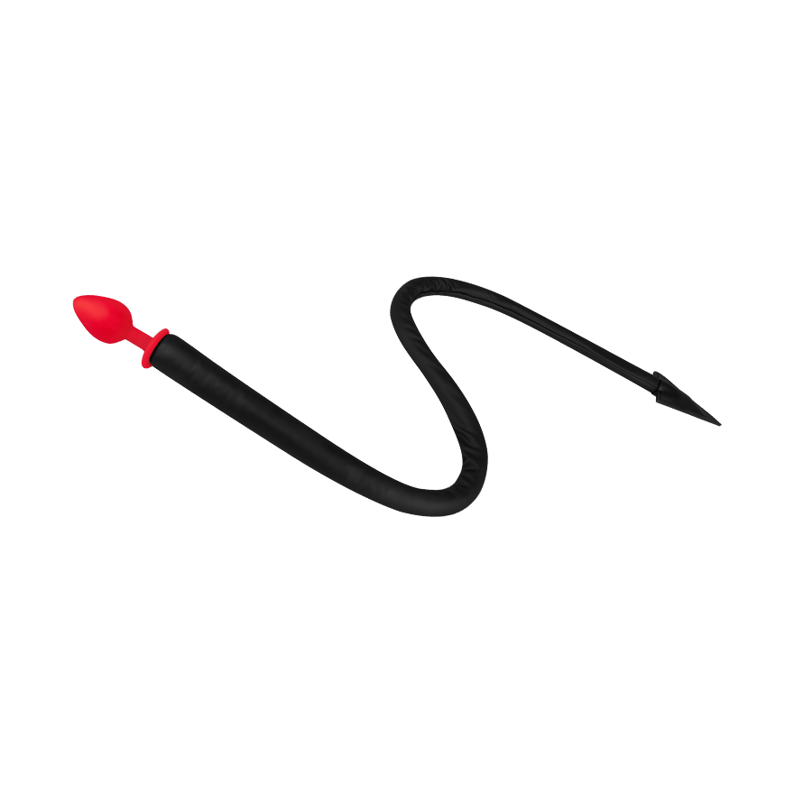 Silikon-Analplug mit Teufelsschwanz, 1,90 m