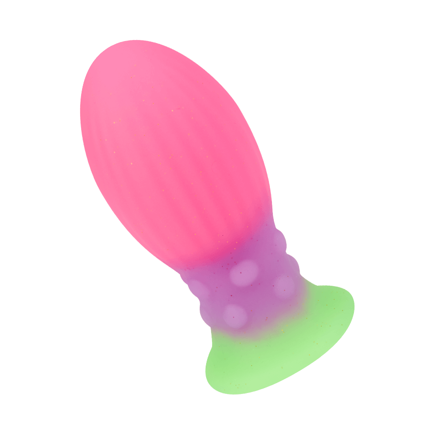 Strukturierter Analplug aus Silikon, 8,5 cm