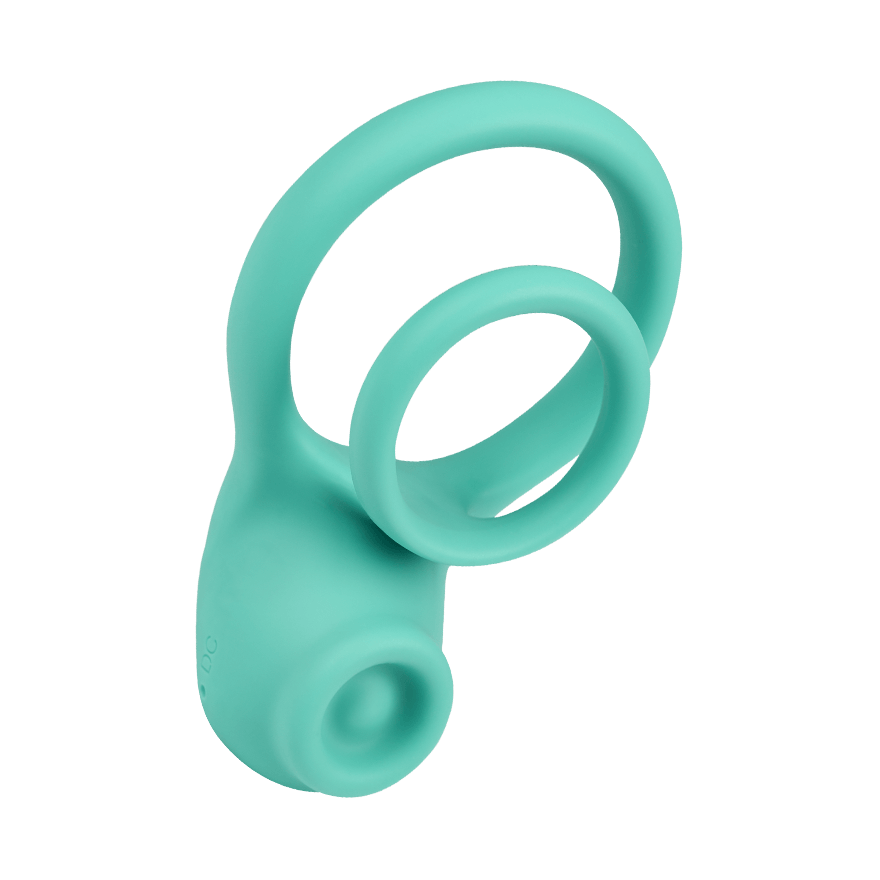 Penis- und Hodenring mit Klitorisreizer, 3,2-5,2 cm