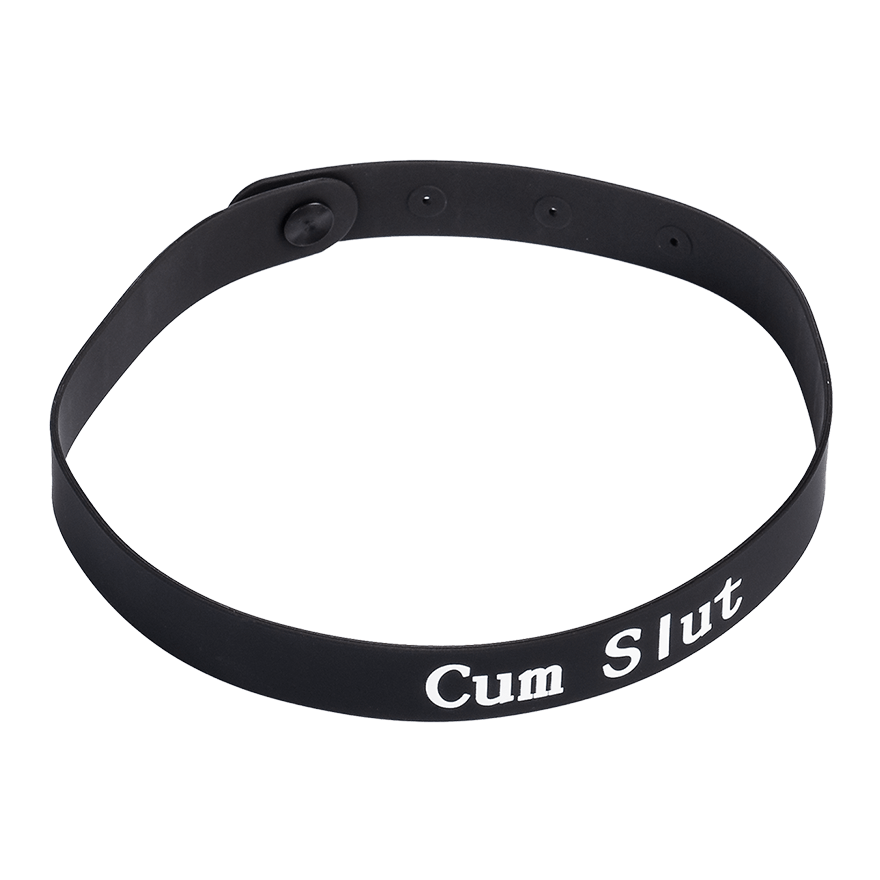 Halsband mit Aufschrift CUM SLUT