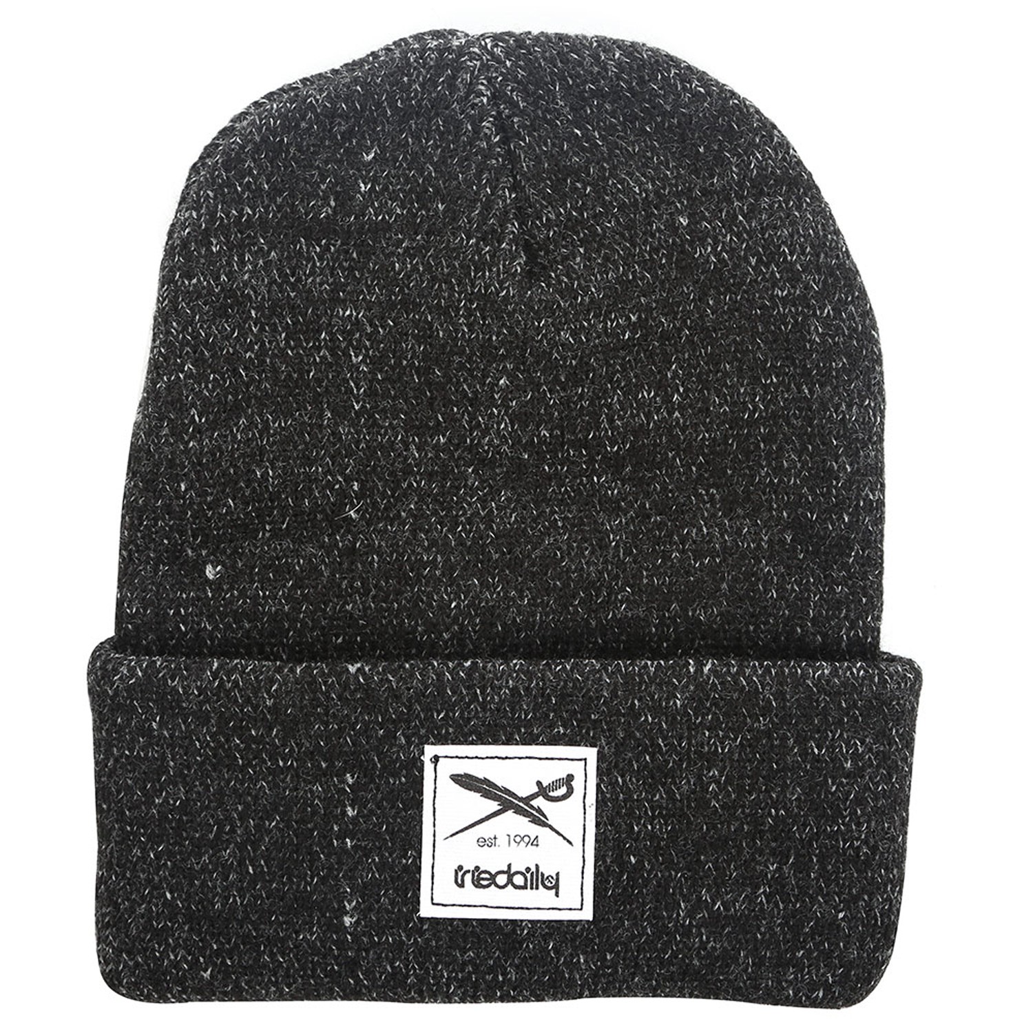 Iriedaily Mütze Smurpher Heavy Beanie  - Black Melange
