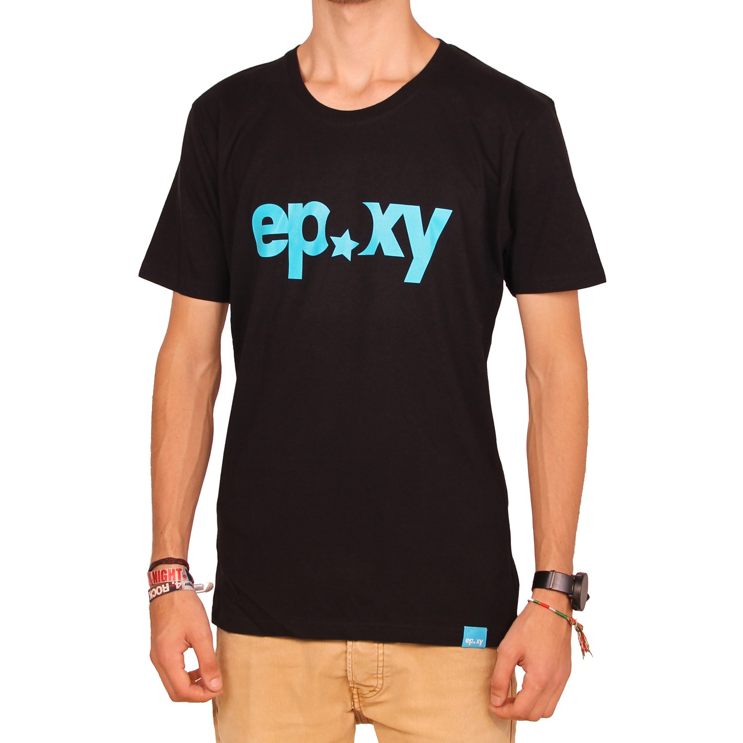 Epoxy Herren Organic Logo T-Shirt - Black