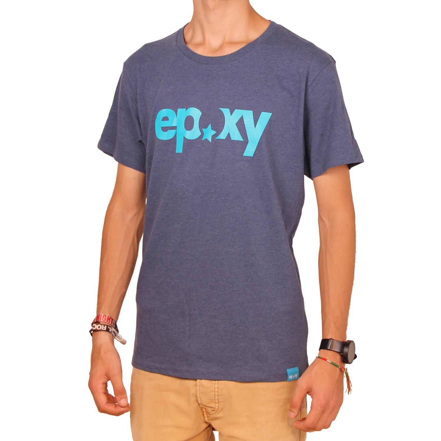 Epoxy Herren Logo T-Shirt - Heather Blue