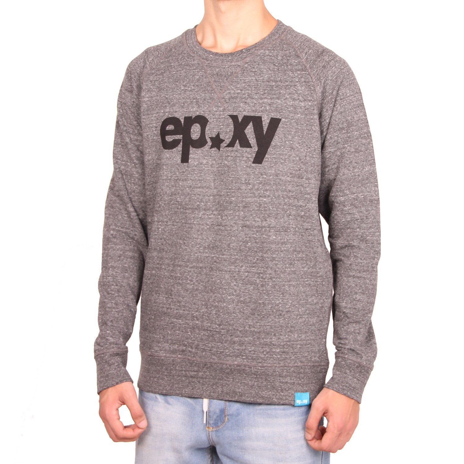 Epoxy Herren Logo Crew Sweatshirt - Dark Heather Grey