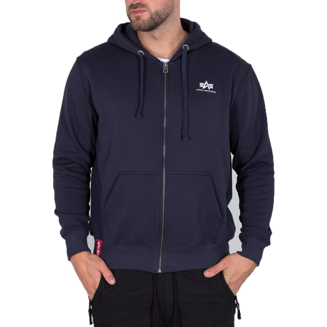 Alpha Industrie Herren Zip Hoodie Basic SL