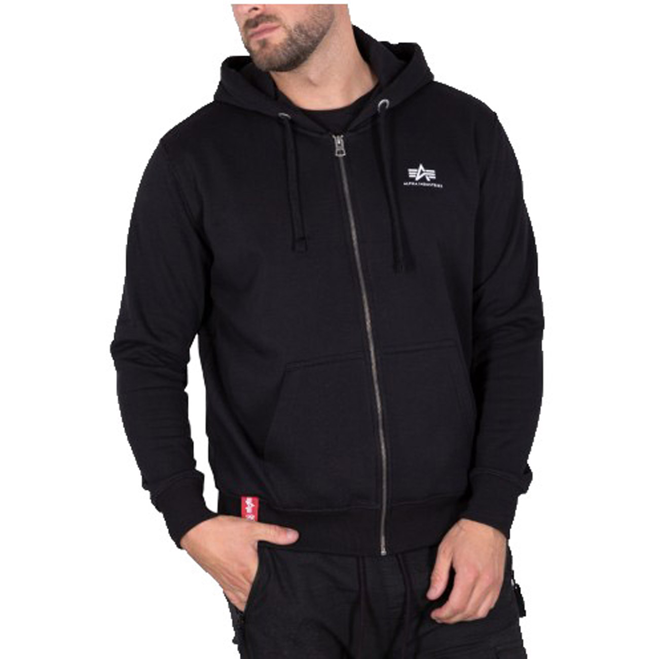 Alpha Industrie Herren Zip Hoodie Basic SL