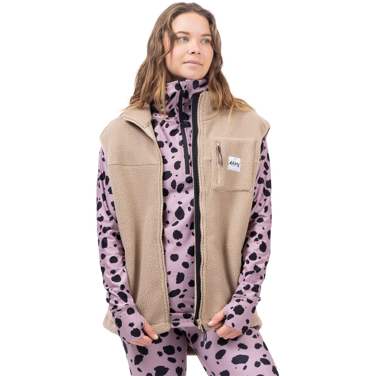 Eivy Damen Fleeceweste Lumberjackie Sherpa Vest