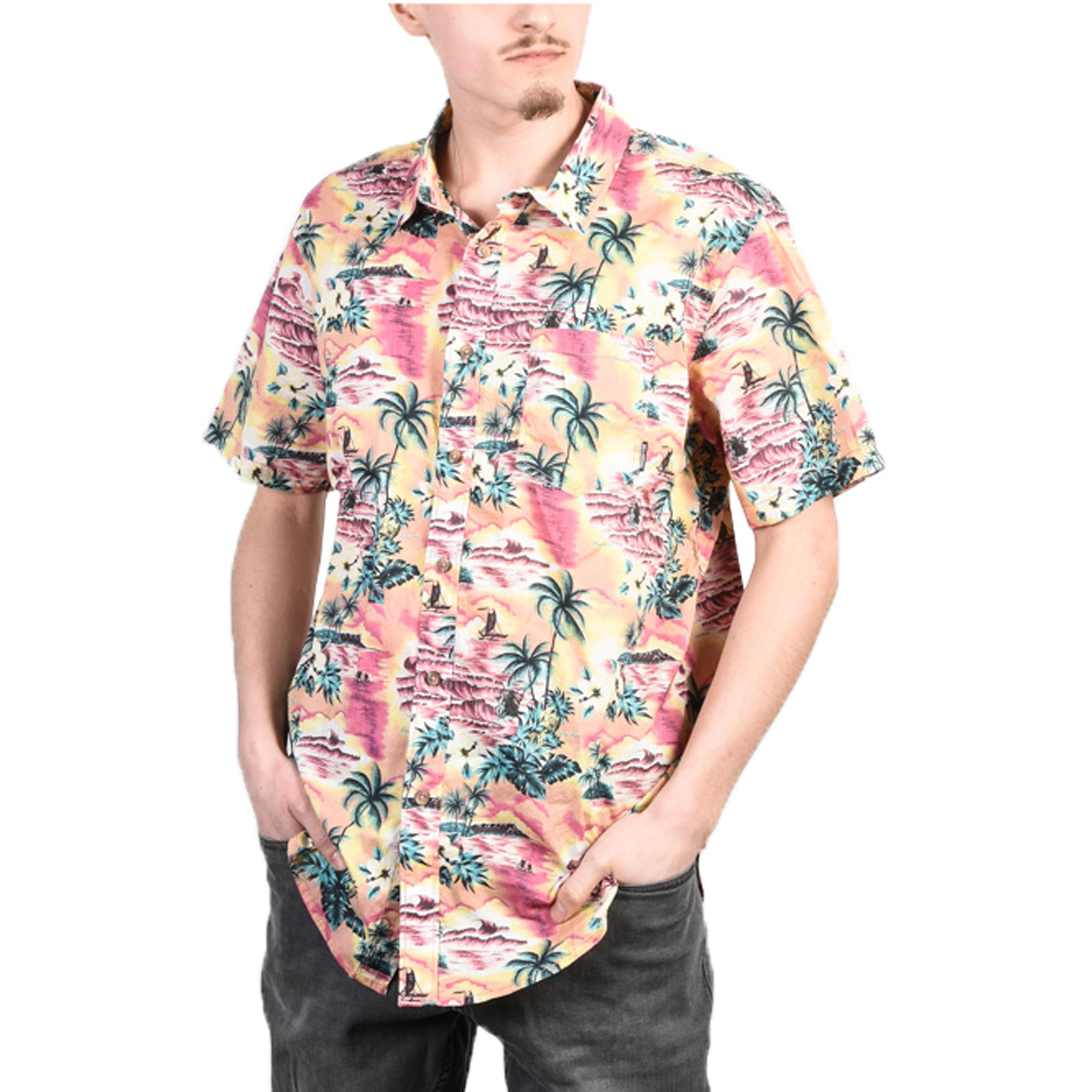 Billabong Herren Kurzarmhemd SUNDAYS FLORAL
