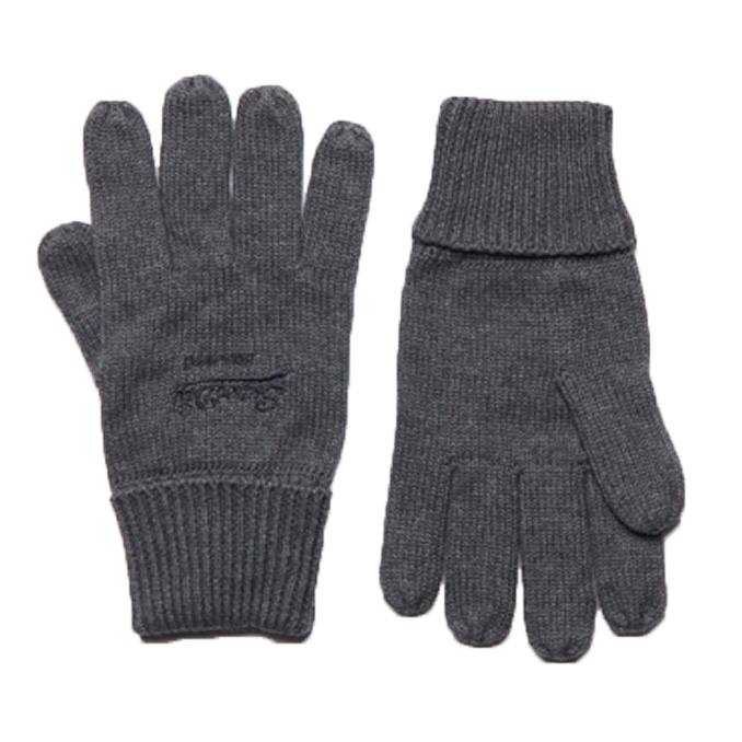 Superdry Herren Fingerhandschuh KNITTED LOGO