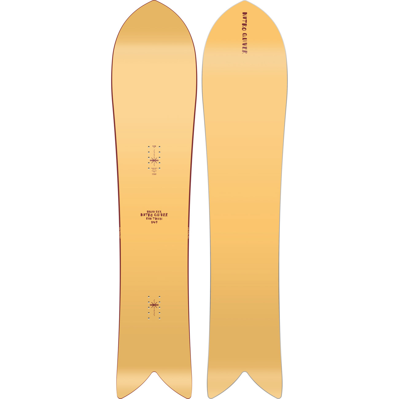 Nitro Herren Freeride Snowboard Quiver FINTWIN