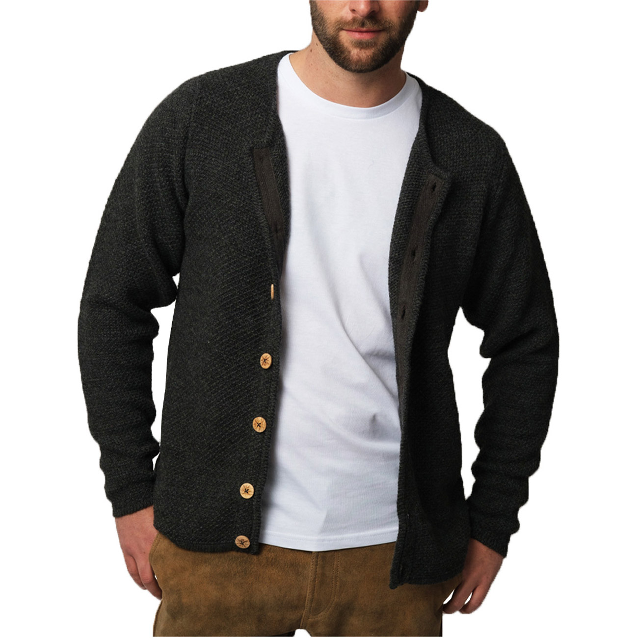 Bavarian Caps Herren Cardigan Strickjanker Simmerl