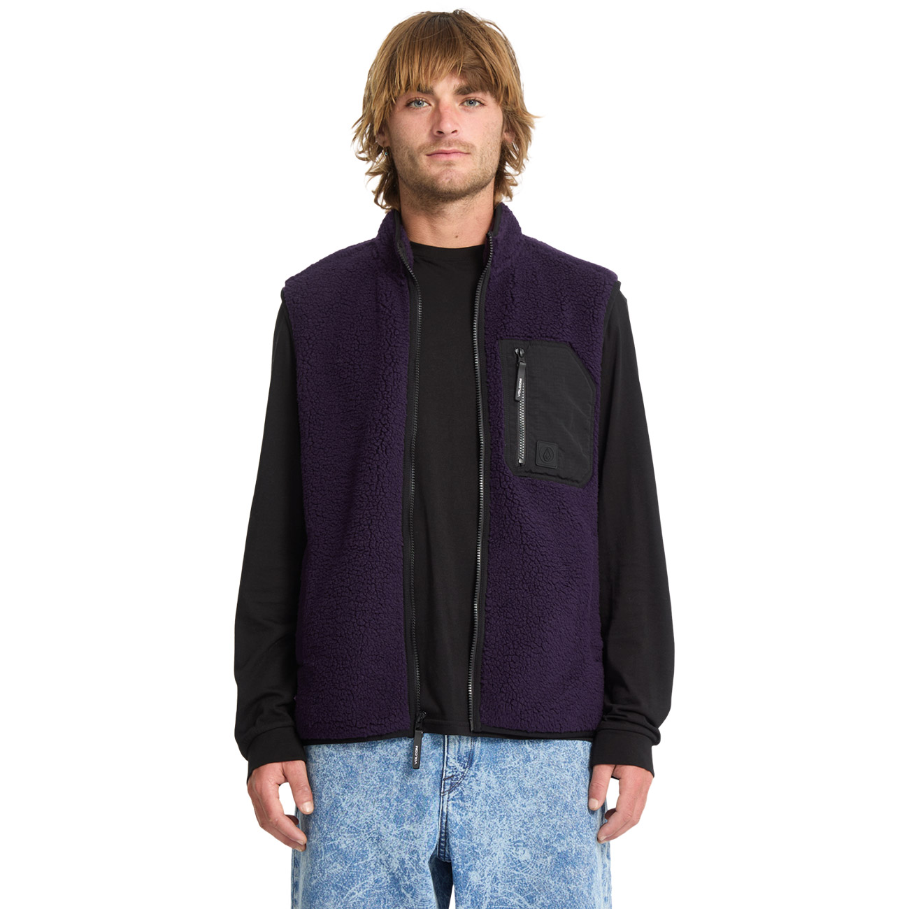 Volcom Herren Weste MUZZER FUZZAR VEST