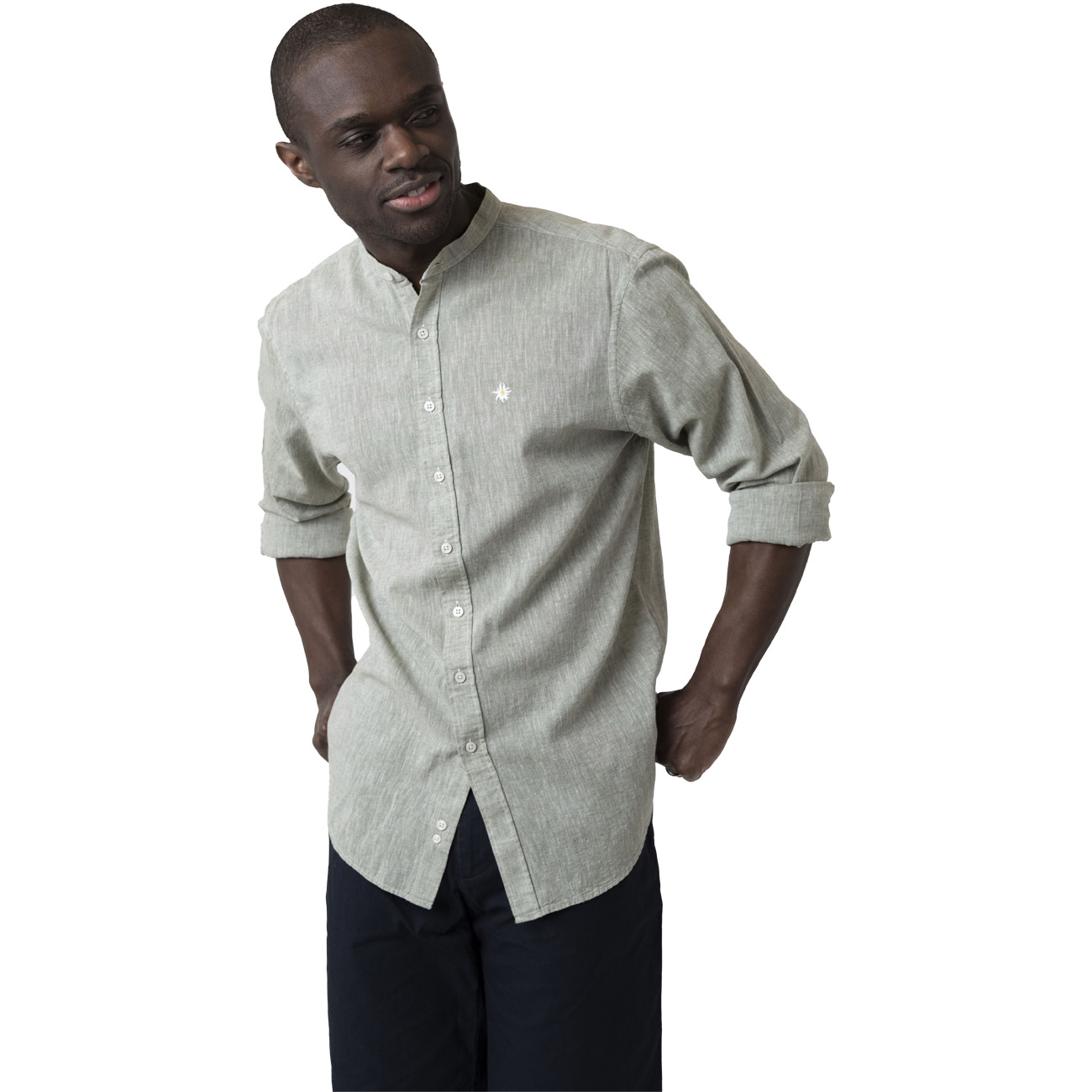 Bavarian Caps Herren Hemd Edelweiß Sommerfrische