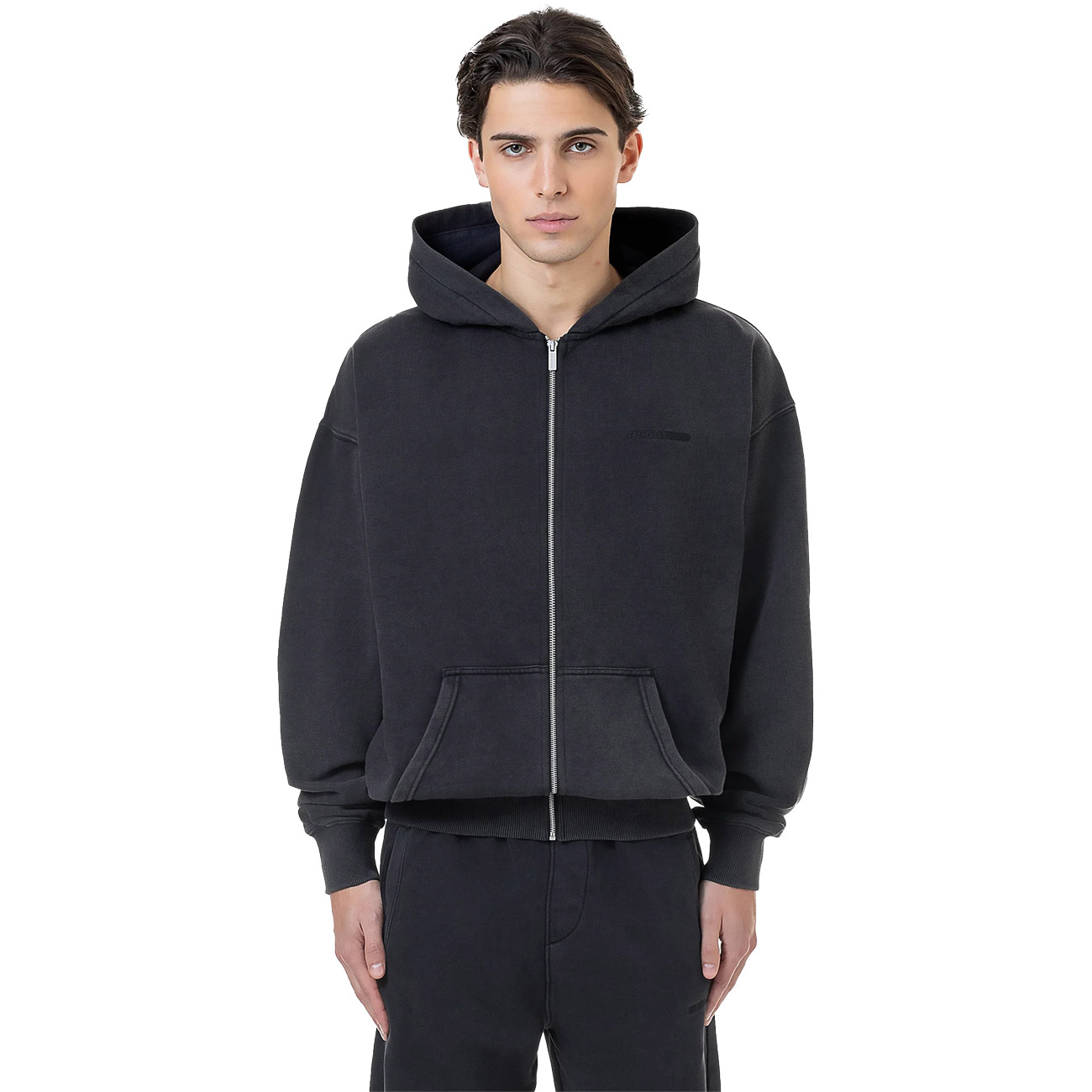 Pegador Zip Hoodie Logo Oversized Sweat Jacket