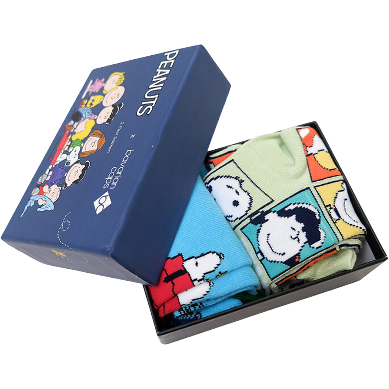 Bavarian Caps Socken Sockenbox Peanuts