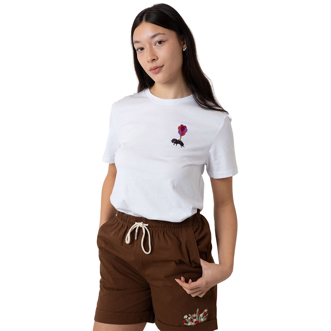 Bavarian Caps Damen T-Shirt Dackelexpress Stick