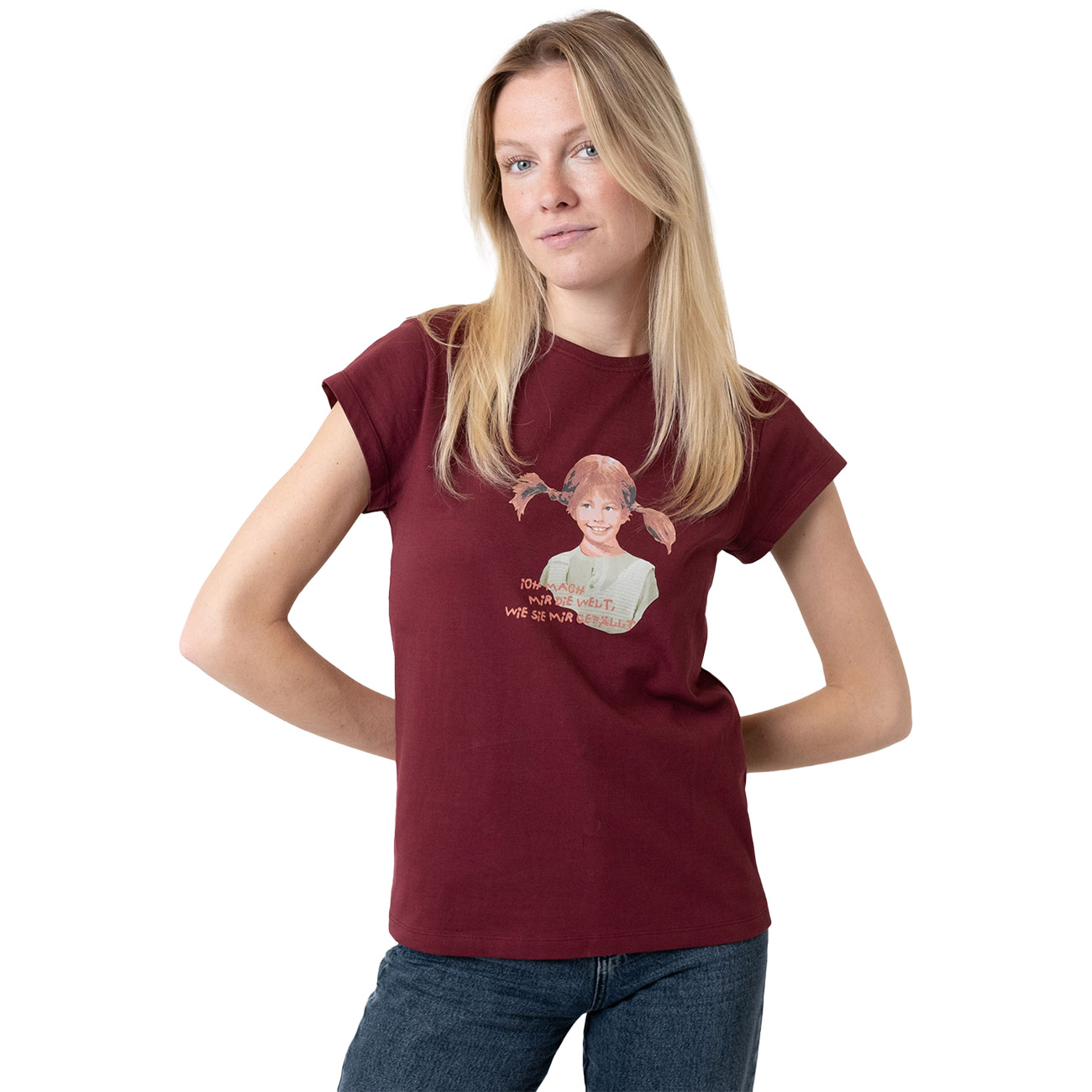 Bavarian Caps Damen T-Shirt Pippi Langstrumpf