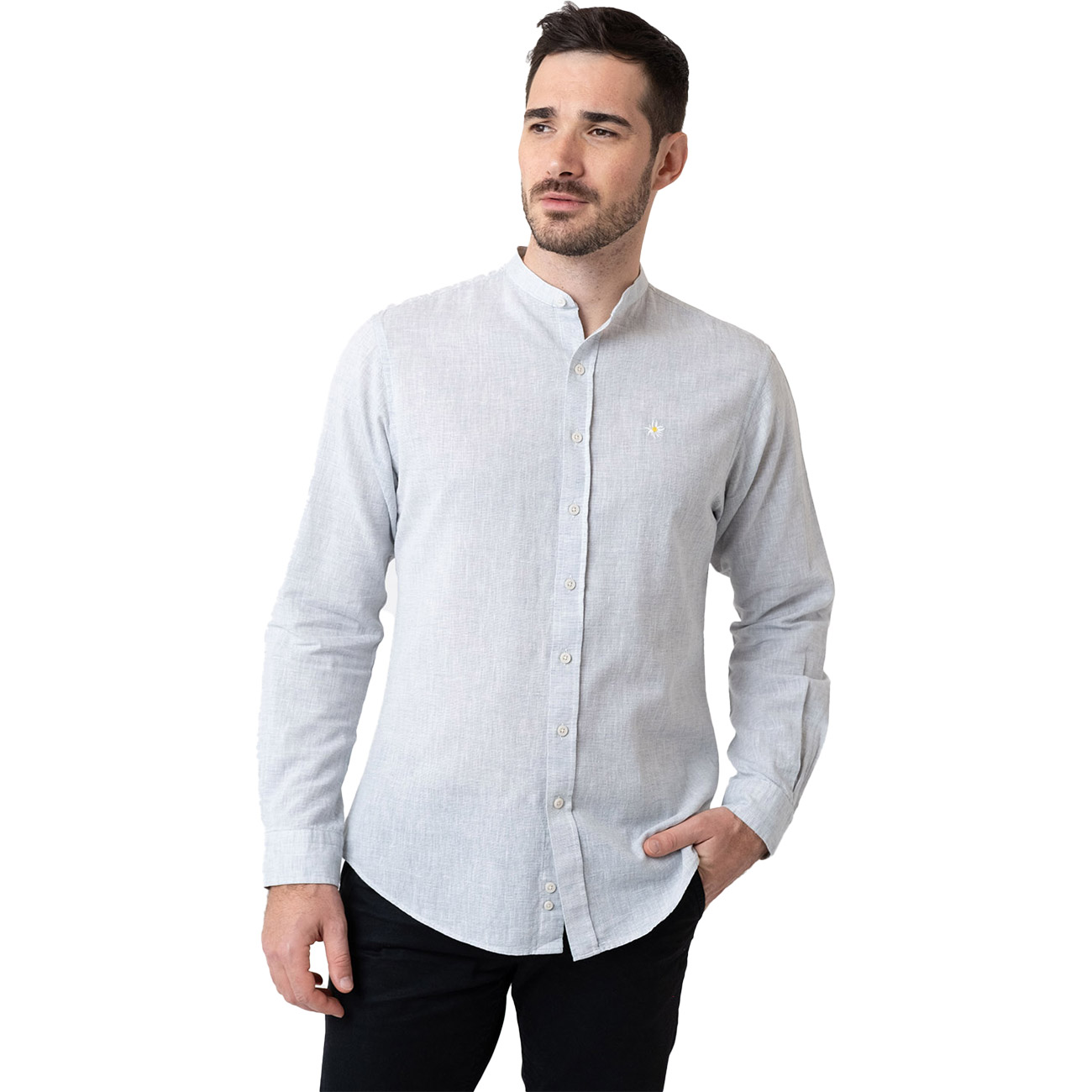 Bavarian Caps Herren Hemd Edelweiß Sommerfrische