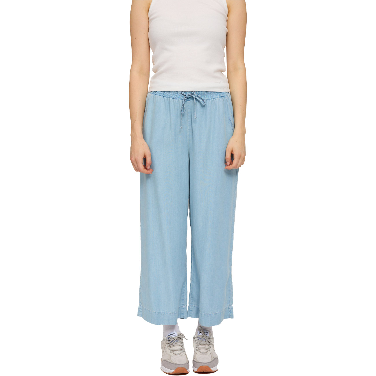 Mazine Damen Hose Wide Leg Denim Pants w Belt LENZING™
