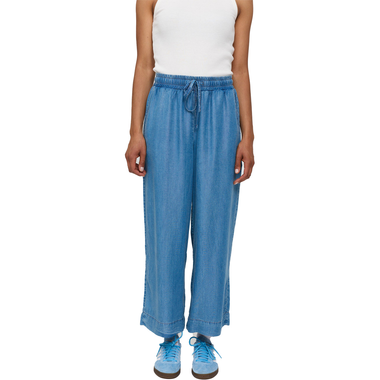 Mazine Damen Hose Wide Leg Denim Pants w Belt LENZING™